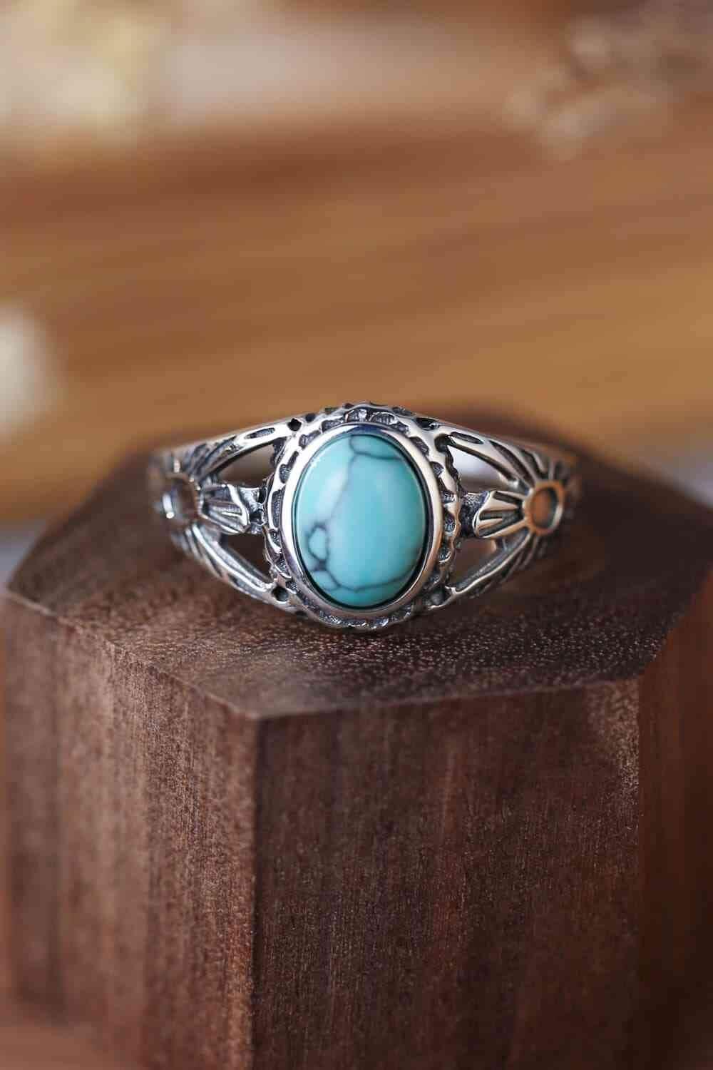 Turquoise 925 Sterling Silver Ring - Clothes For Her Online Store