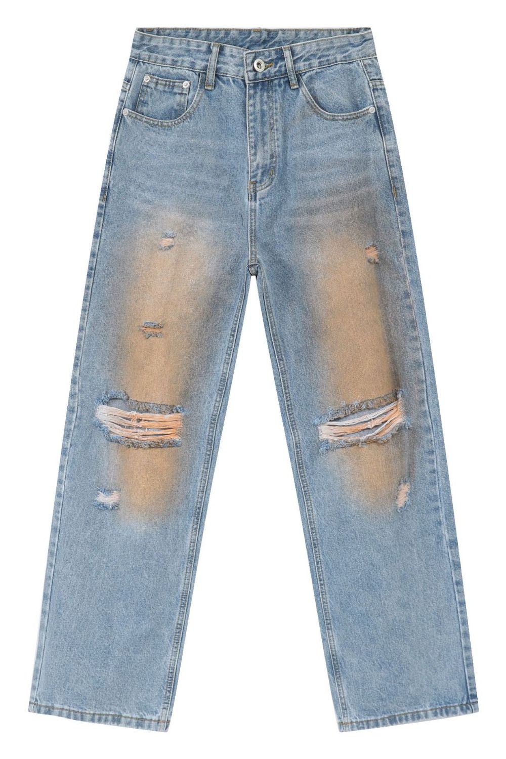 Men's Distressed Jeans with Pockets - Clothes For Her Online Store