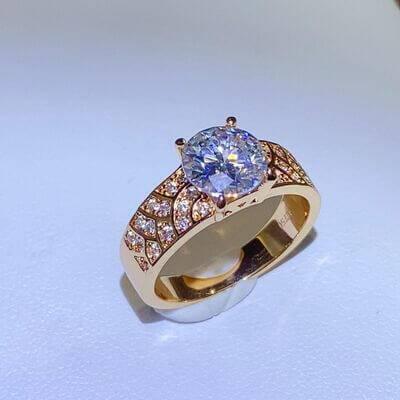 1.5 Carat 925 Sterling Silver Moissanite Ring - Clothes For Her Online Store