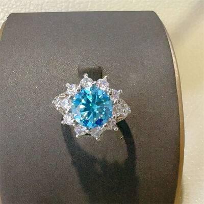 3 Carat Moissanite Zircon 925 Sterling Silver Ring - Clothes For Her Online Store