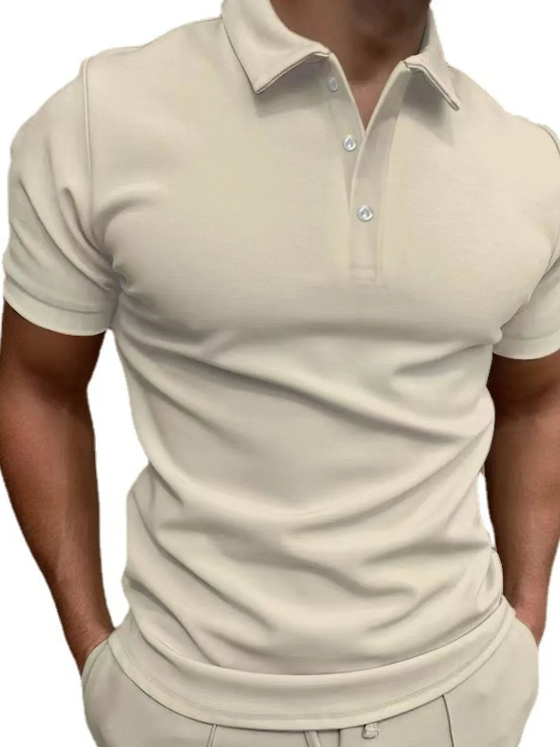 Men's Full Size Collared Neck Short Sleeve Polo Plus Size