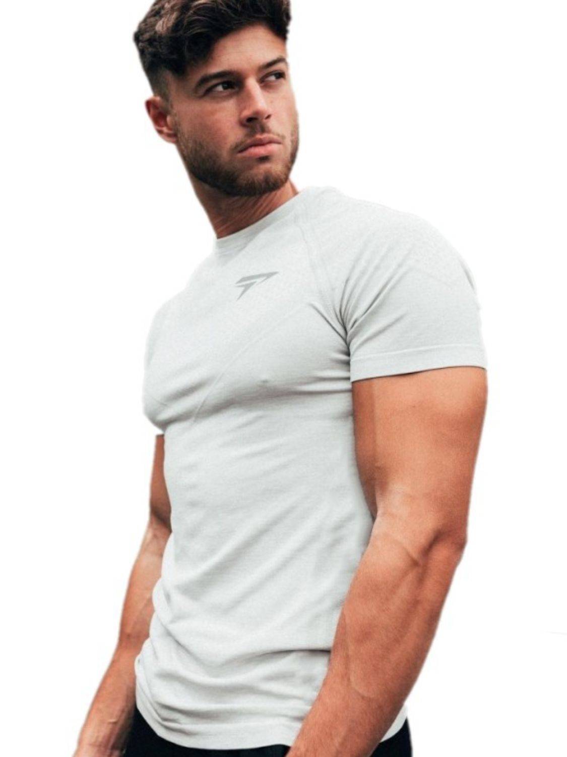 Men's Plus Size Round Neck Short Sleeve T-Shirt - Clothes For Her Online Store
