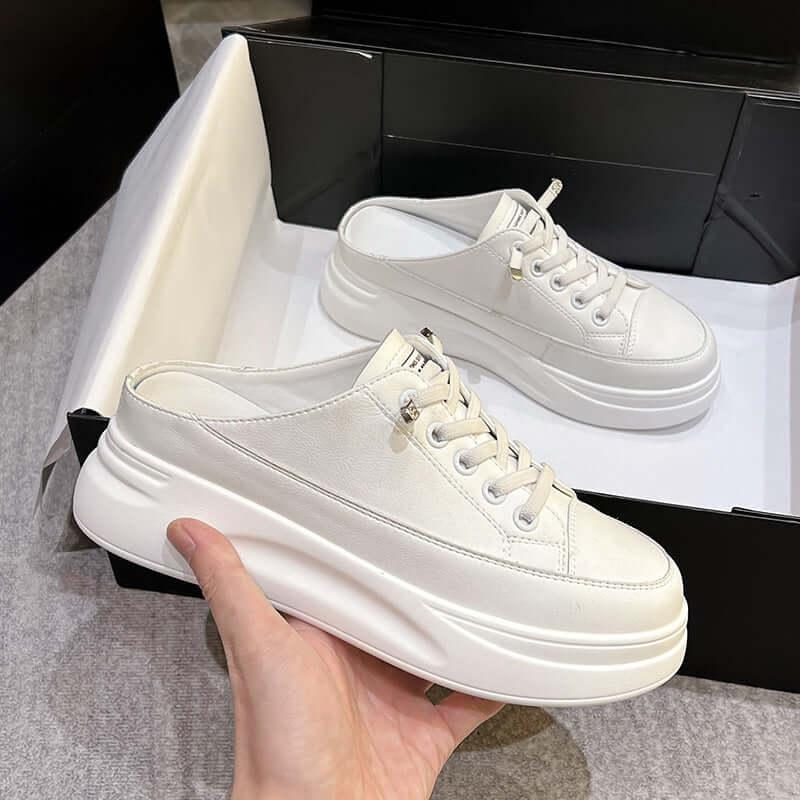 Round Toe Platform Slip On Sneakers - Clothes For Her Online Store
