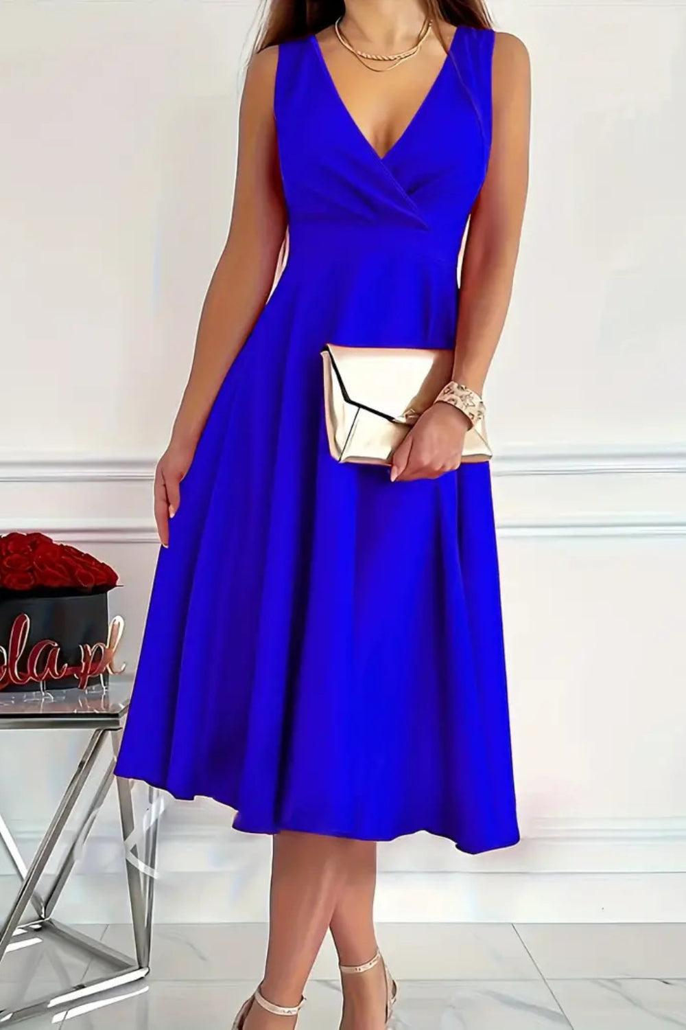 Sleeveless Midi Dress - Clothes For Her Online Store