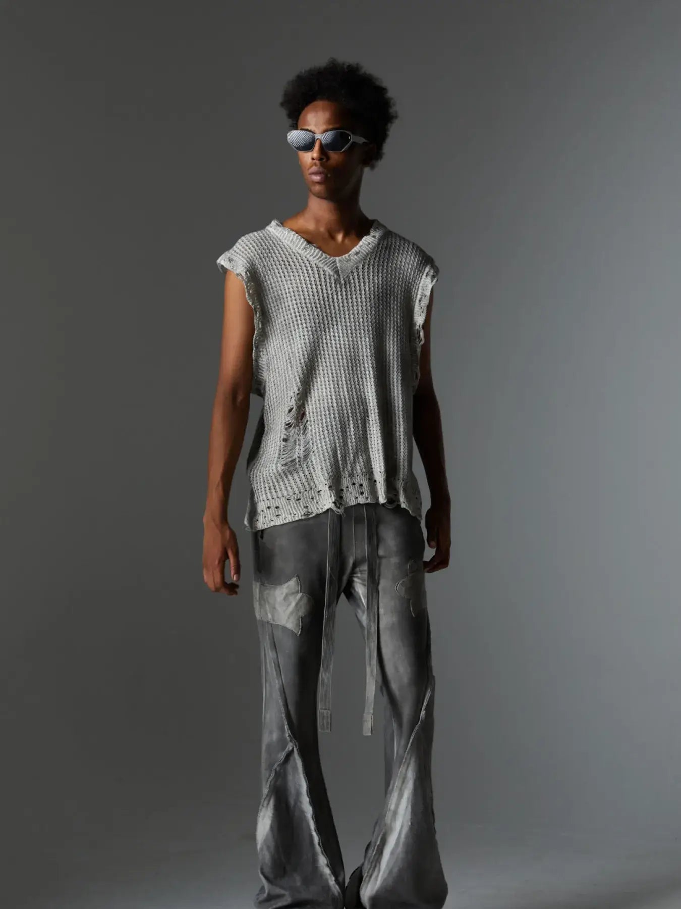 Men's Drawstring Flare Pants