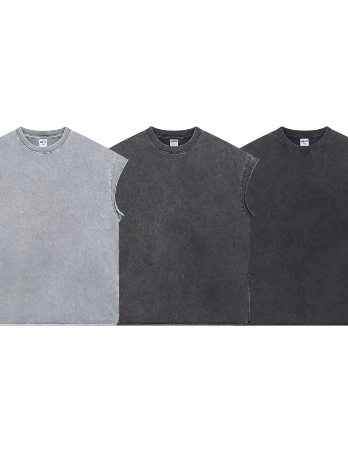 Men's Washed Round Neck Tank