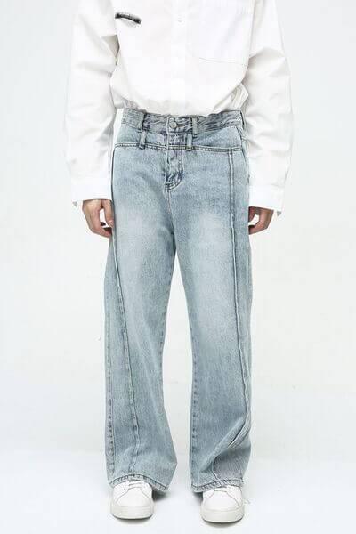 Decorative Seam Jeans - Clothes For Her Online Store