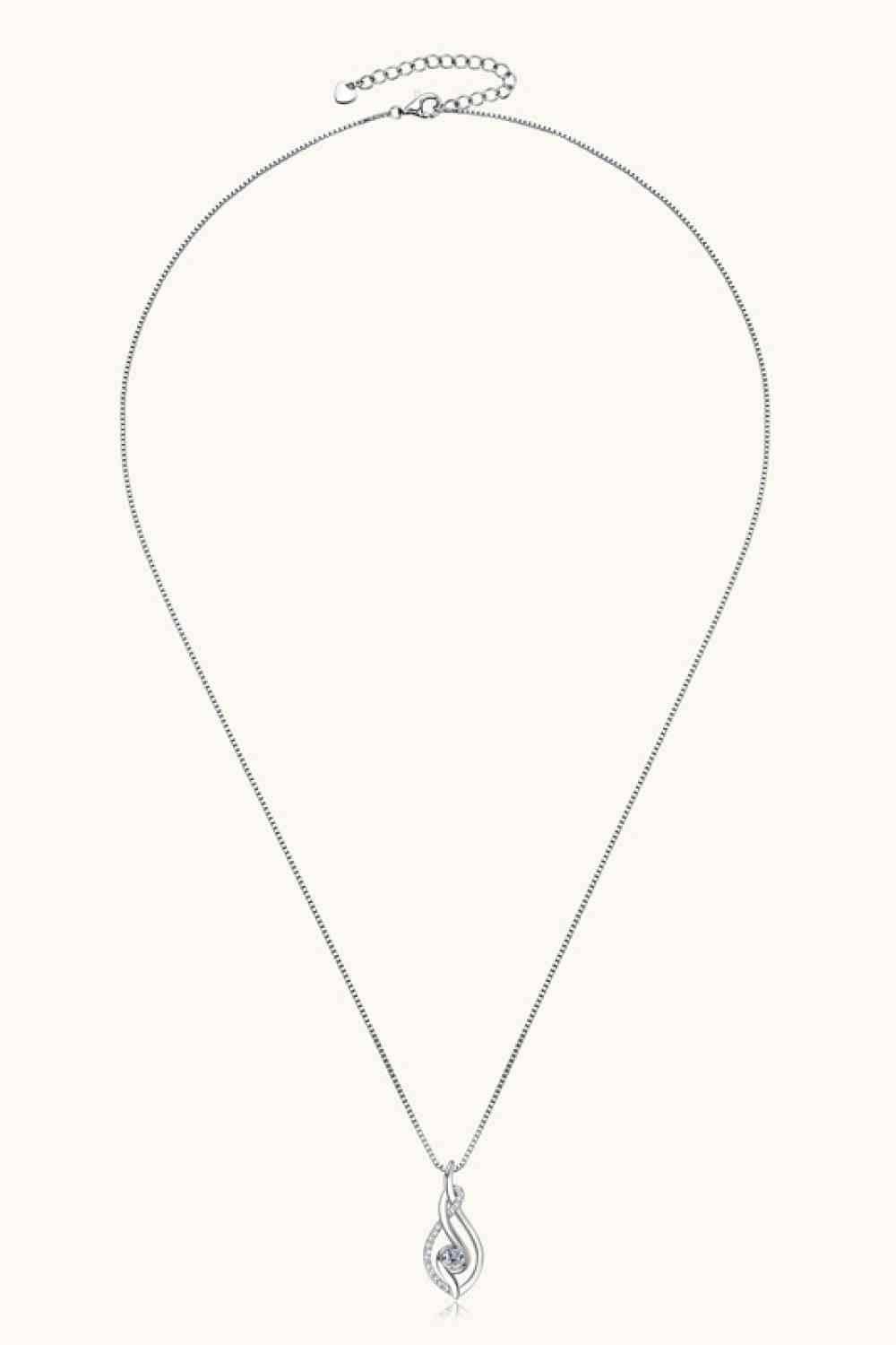 Moissanite 925 Sterling Silver Necklace - Clothes For Her Online Store