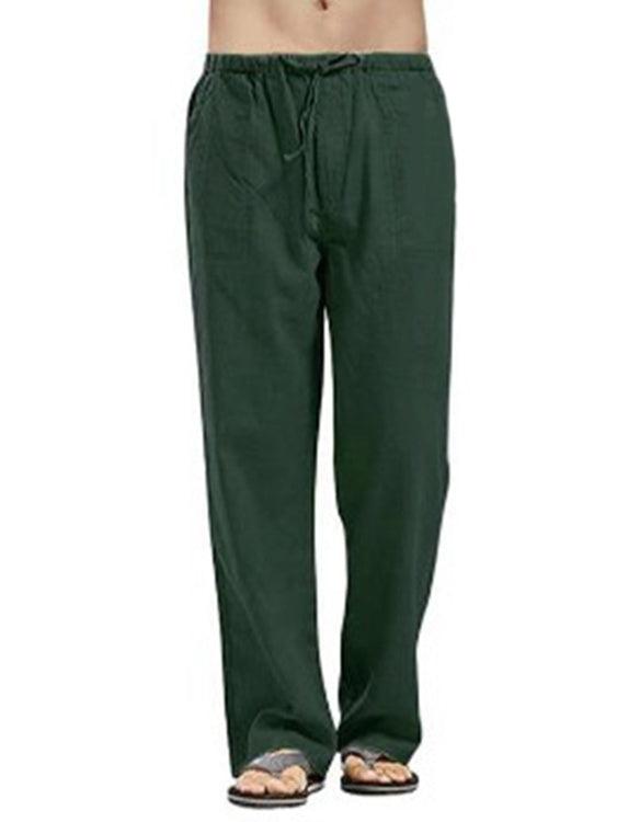 Men's Full Size Drawsting Straight Leg Pants Plus Size - Clothes For Her Online Store