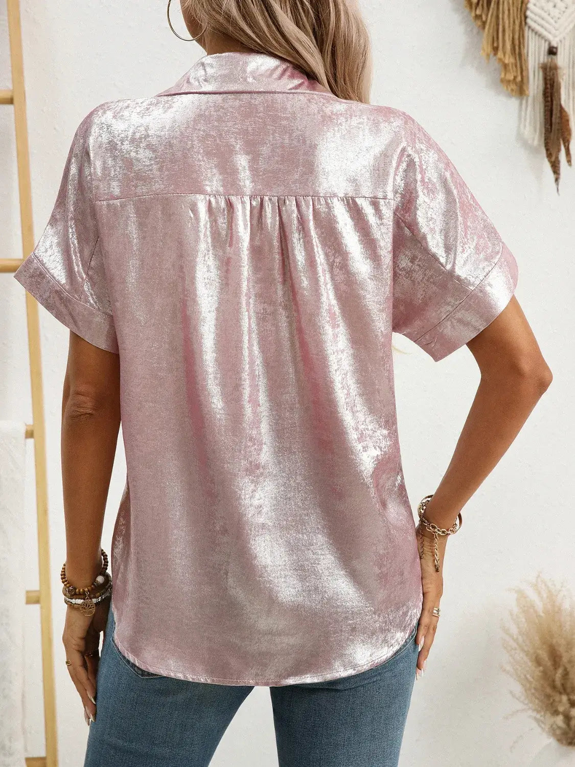 Button Up Short Sleeve Shirt