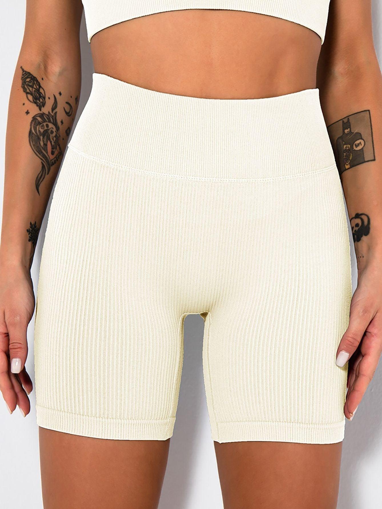 3 Pack Ribbed Soft New Cheap Women's High Waisted Biker Shorts Anti Chafing Slip Shorts Shorts Underwear Yoga Workout Shorts - Clothes For Her Online Store