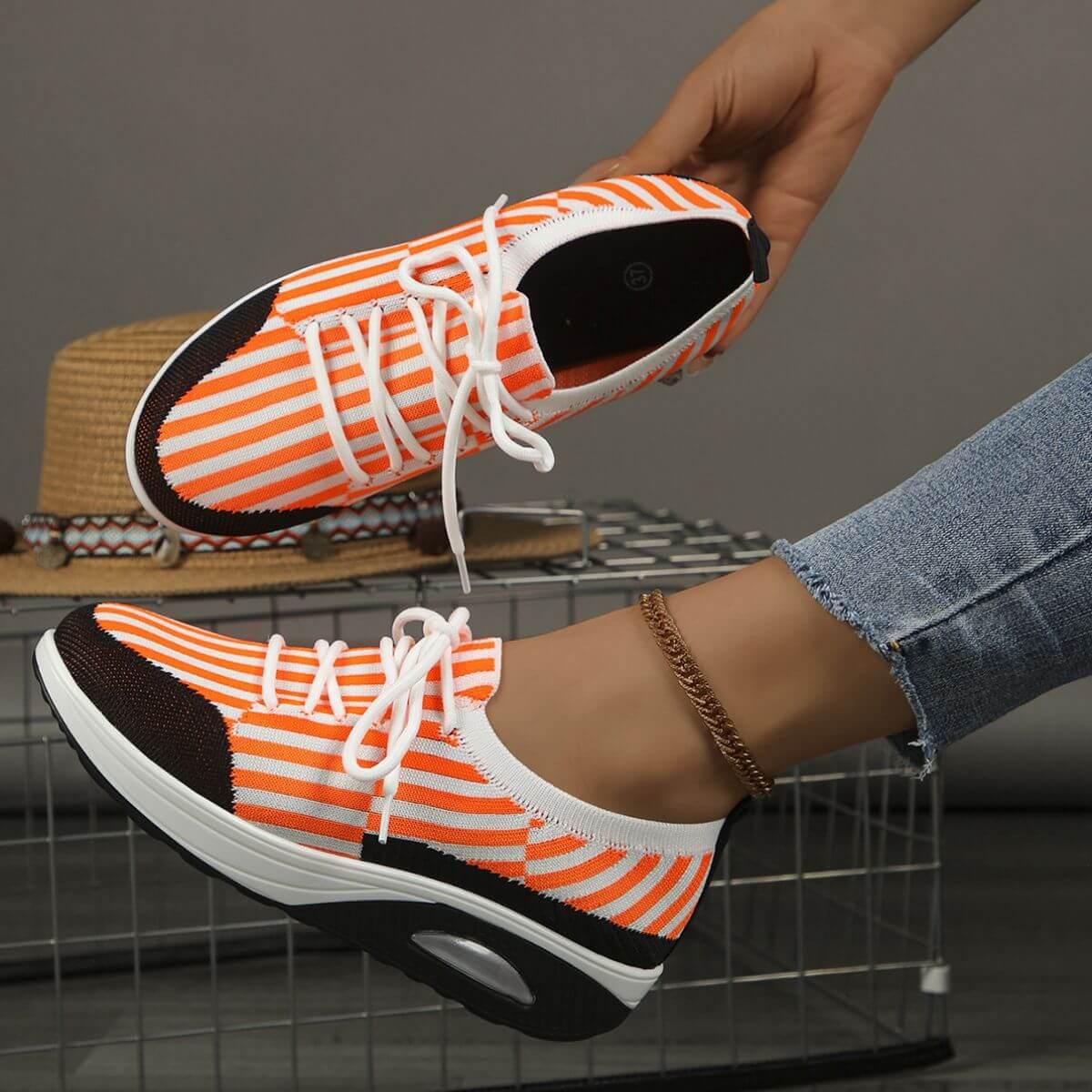 Breathable Mesh Round Toe Athletic - Clothes For Her Online Store
