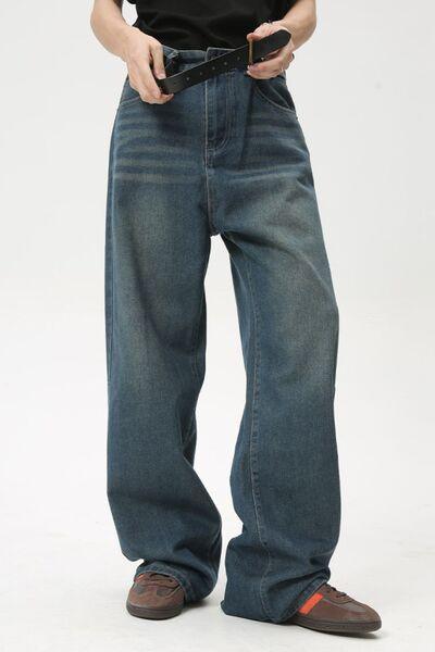 Men's Mid Rise Straight Leg Jeans - Clothes For Her Online Store
