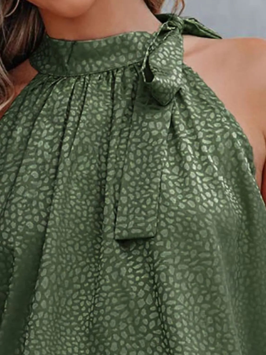 Tied Animal Print Cami