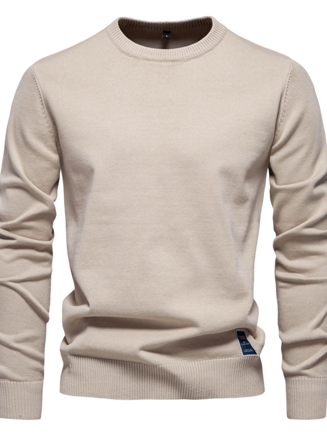 Men's Round Neck Long Sleeve Sweater - Clothes For Her Online Store