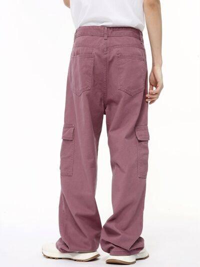 Wide Leg Cargo Jeans - Clothes For Her Online Store