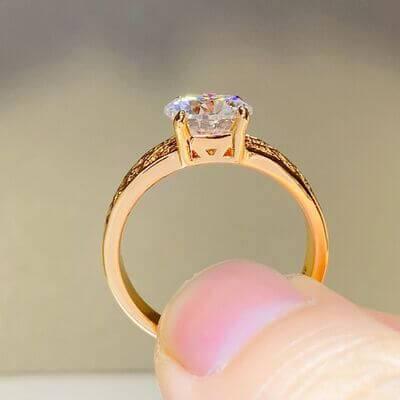 1.5 Carat 925 Sterling Silver Moissanite Ring - Clothes For Her Online Store