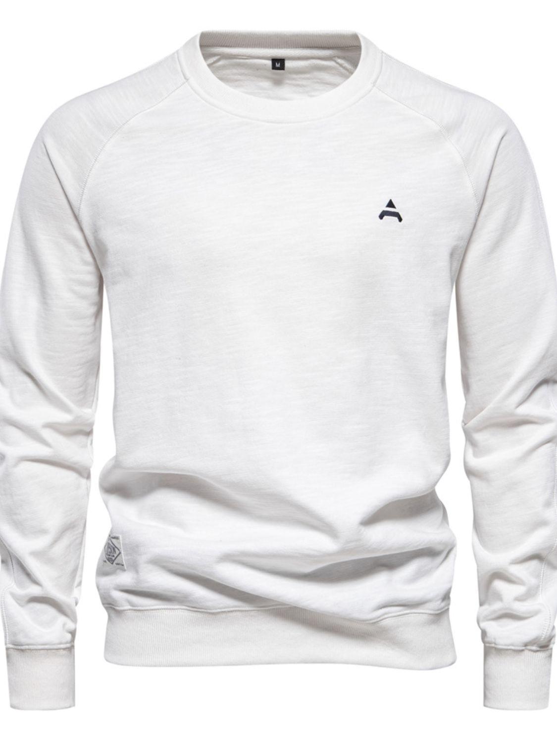 Men's Round Neck Long Sleeve Sweatshirt - Clothes For Her Online Store