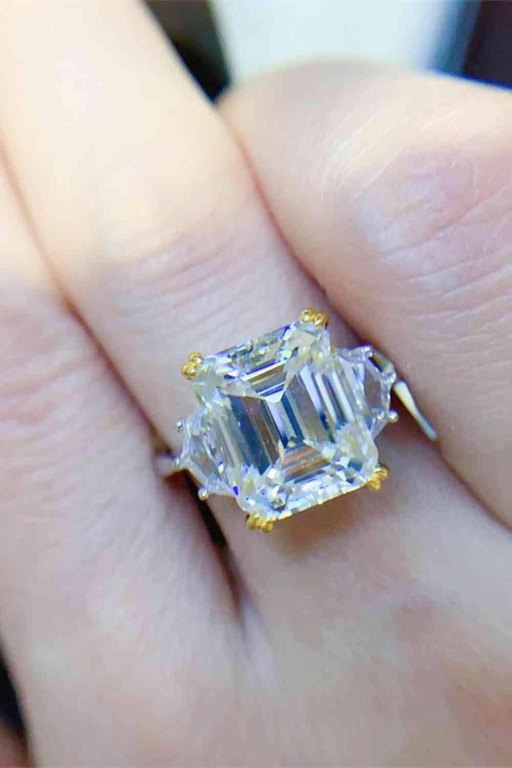 5 Carat Moissanite 925 Sterling Silver Ring - Clothes For Her Online Store