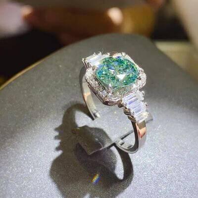 3 Carat Moissanite 925 Sterling Silver Ring - Clothes For Her Online Store
