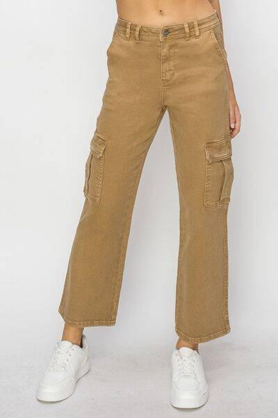 Risen Full Size High Rise Cargo Jeans - Clothes For Her Online Store