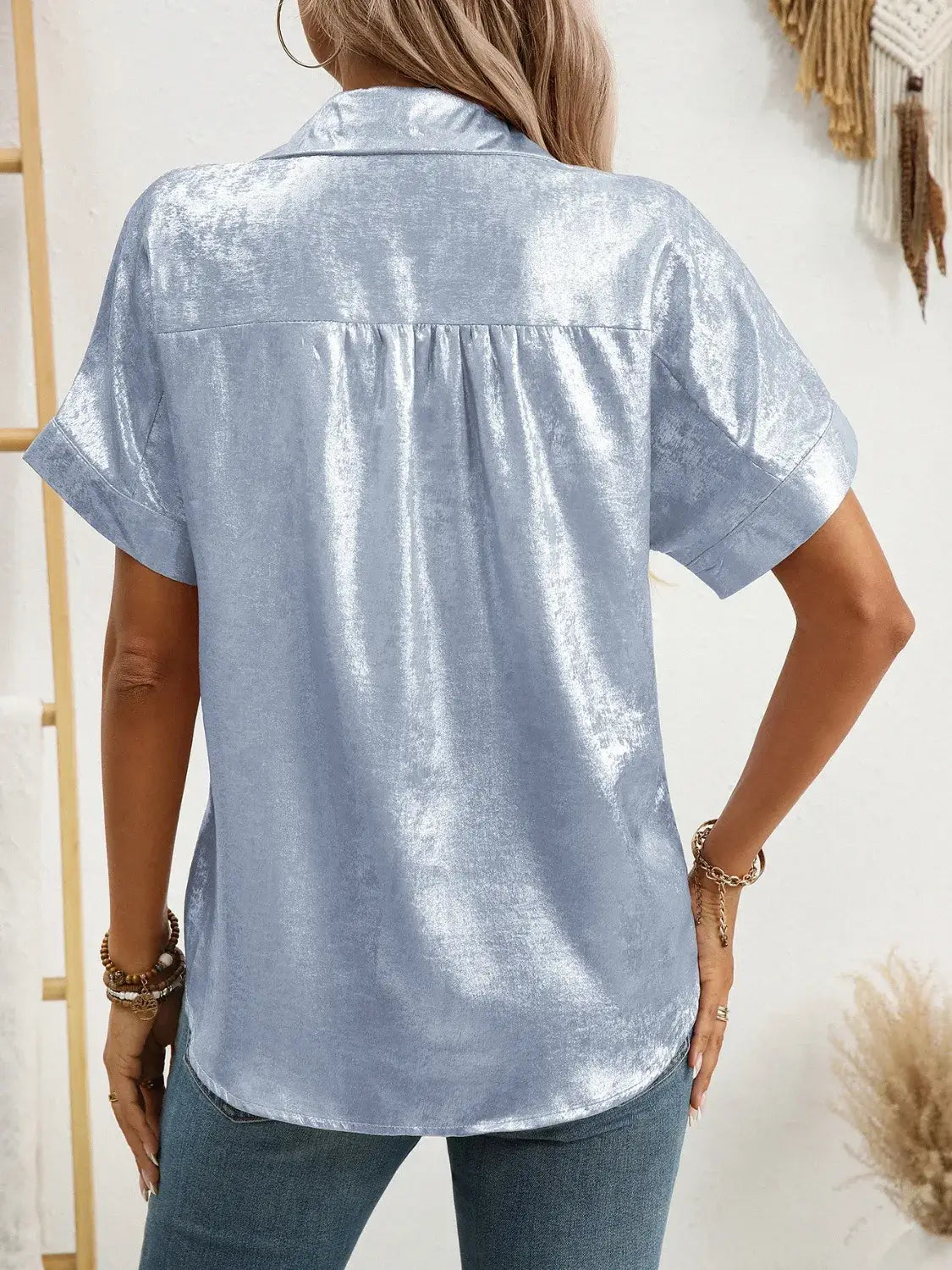 Button Up Short Sleeve Shirt