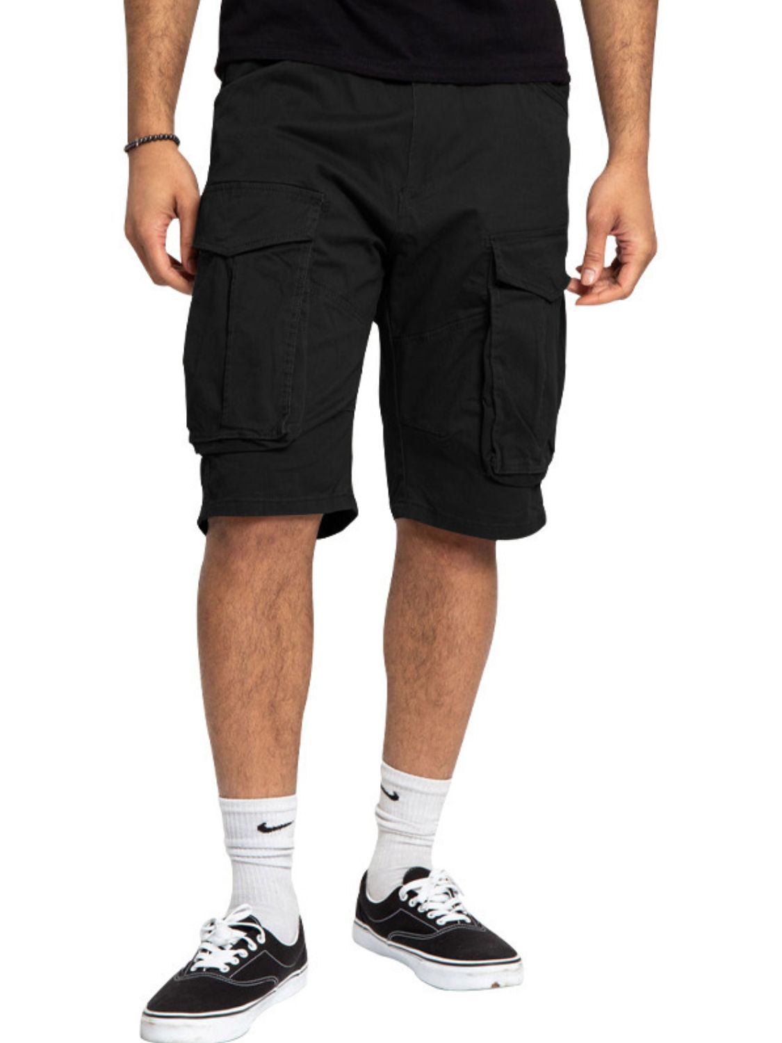 Men's Full Size Cargo Bermuda Shorts Plus Size