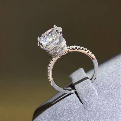 5 Carat Moissanite 925 Sterling Silver Ring - Clothes For Her Online Store
