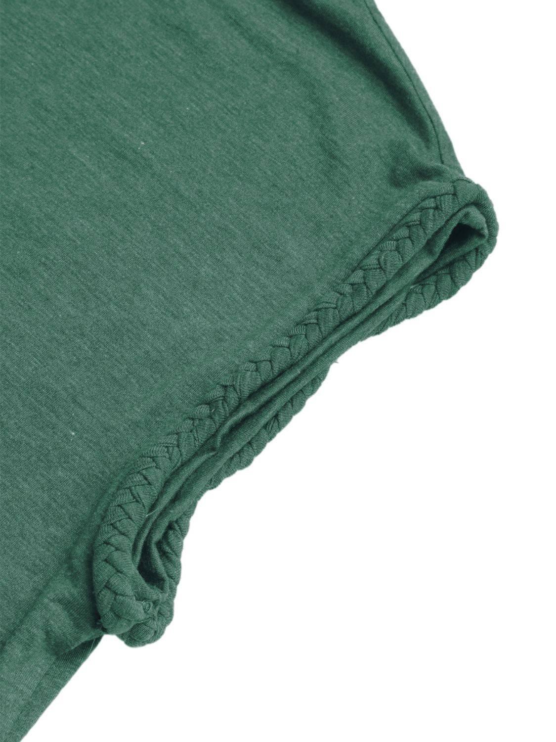 Perfee Round Neck Cap Sleeve T-Shirt - Clothes For Her Online Store