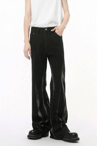Tie-Dye Jeans with Pockets - Clothes For Her Online Store