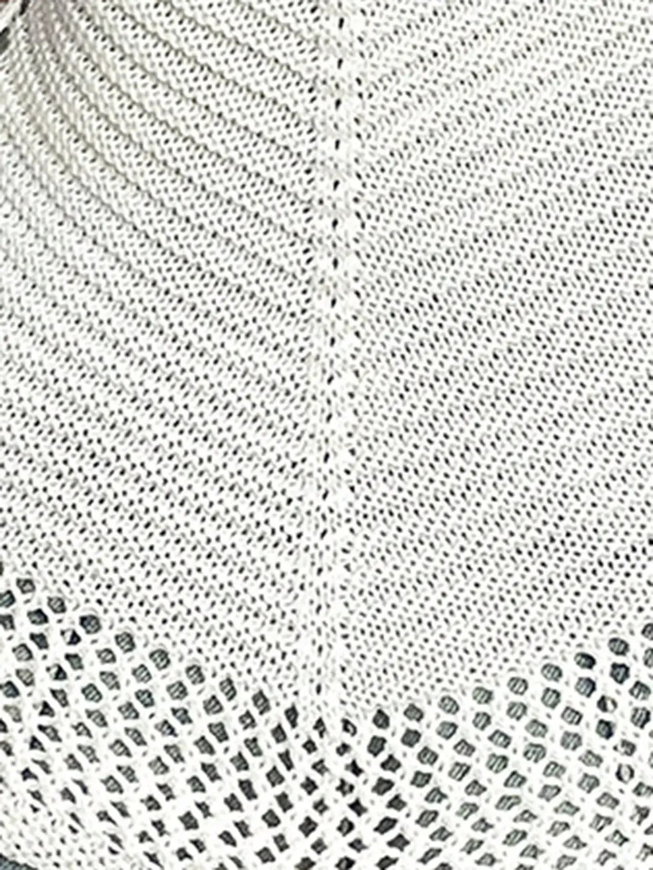 Openwork Scoop Neck Knit Cami