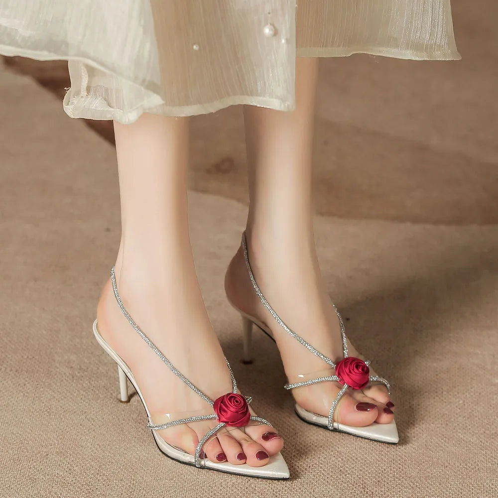 Open Toe Stiletto Sandals