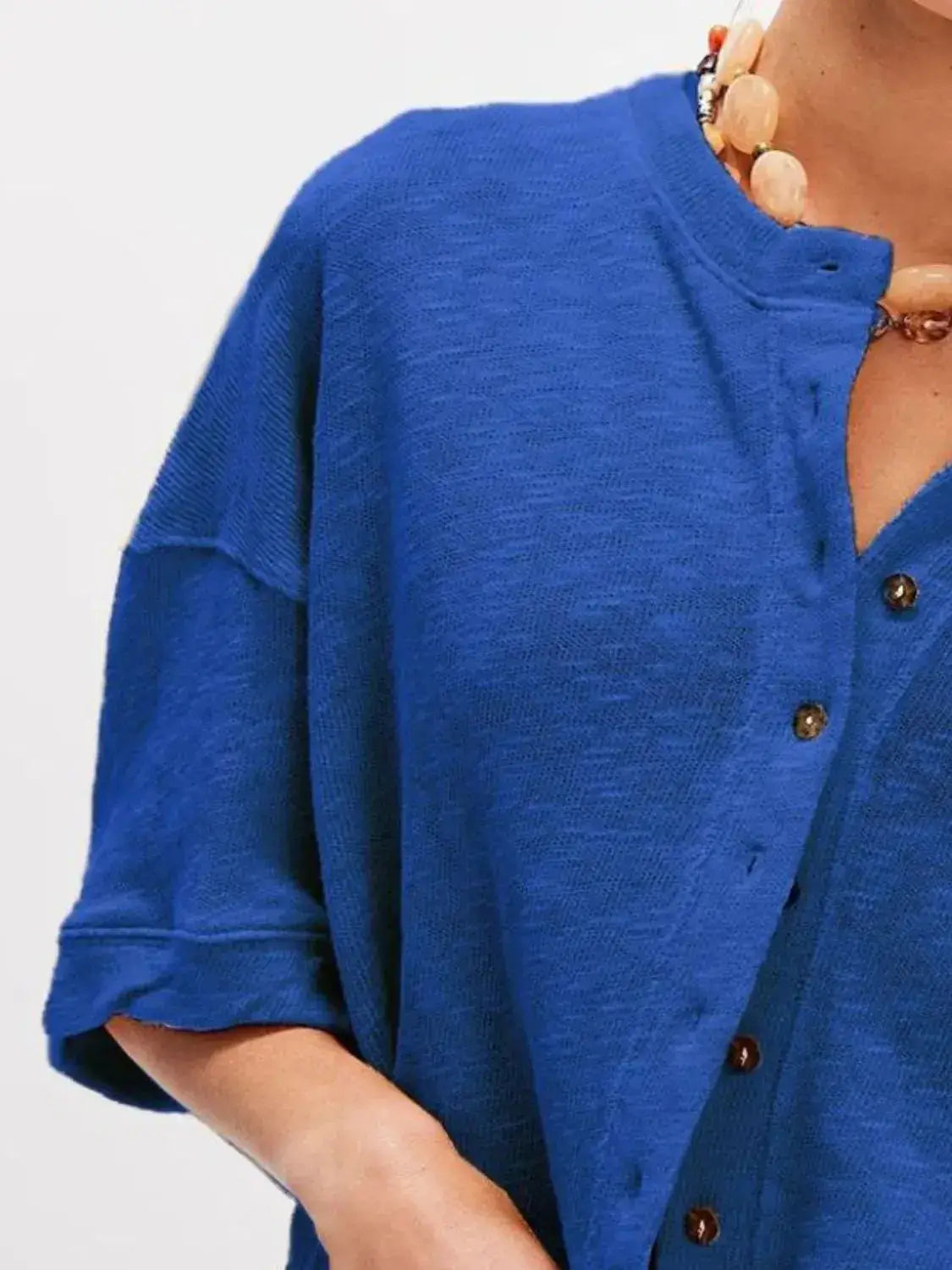 Button Down Half Sleeve Shirt - Clothes For Her Online Store