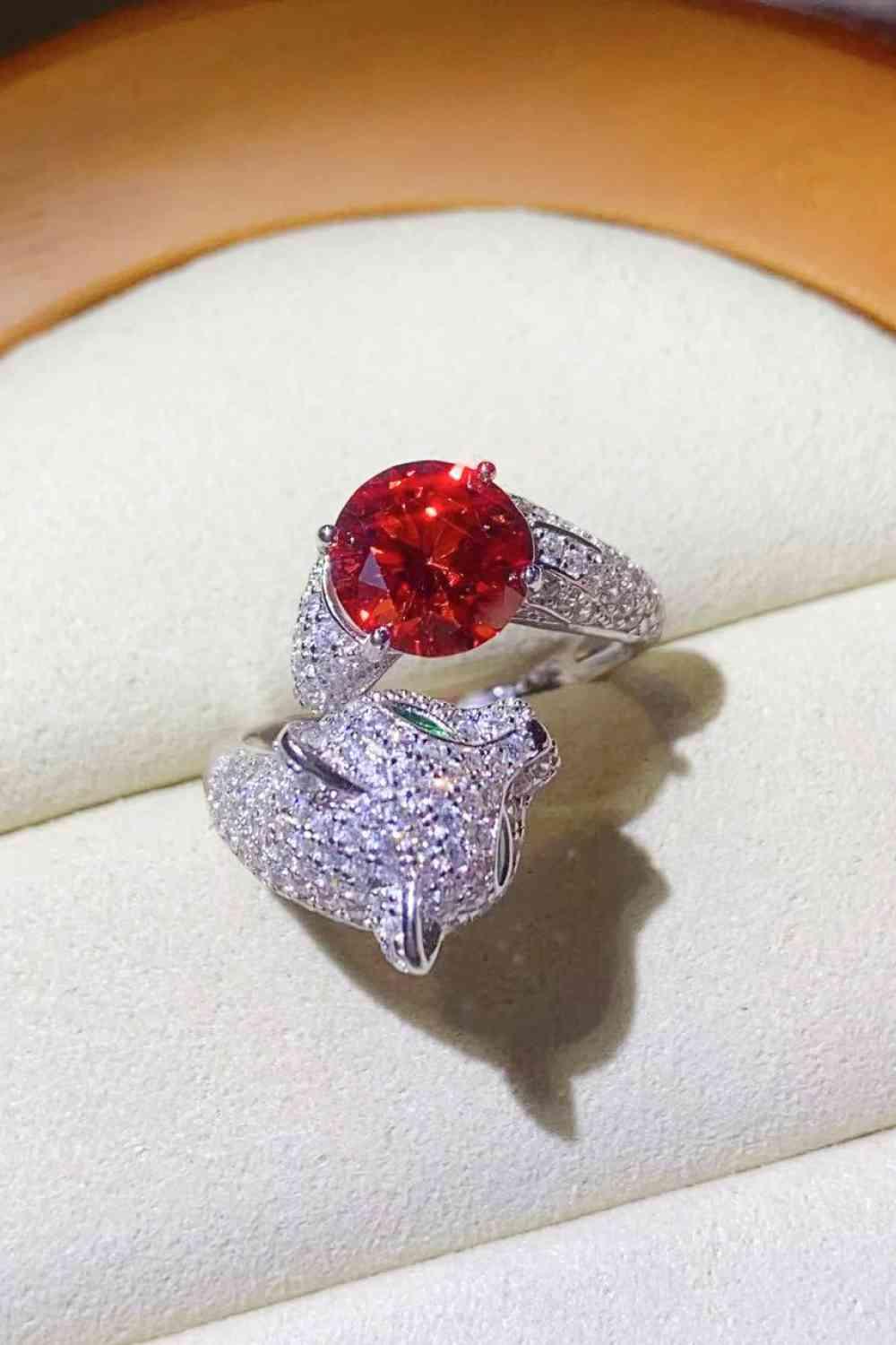 2 Carat Moissanite Adjustable Animal Ring - Clothes For Her Online Store