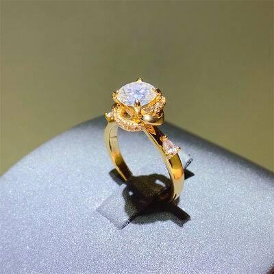 1 Carat Moissanite Zircon 925 Sterling Silver Ring - Clothes For Her Online Store