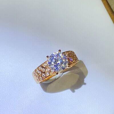 1.5 Carat 925 Sterling Silver Moissanite Ring - Clothes For Her Online Store