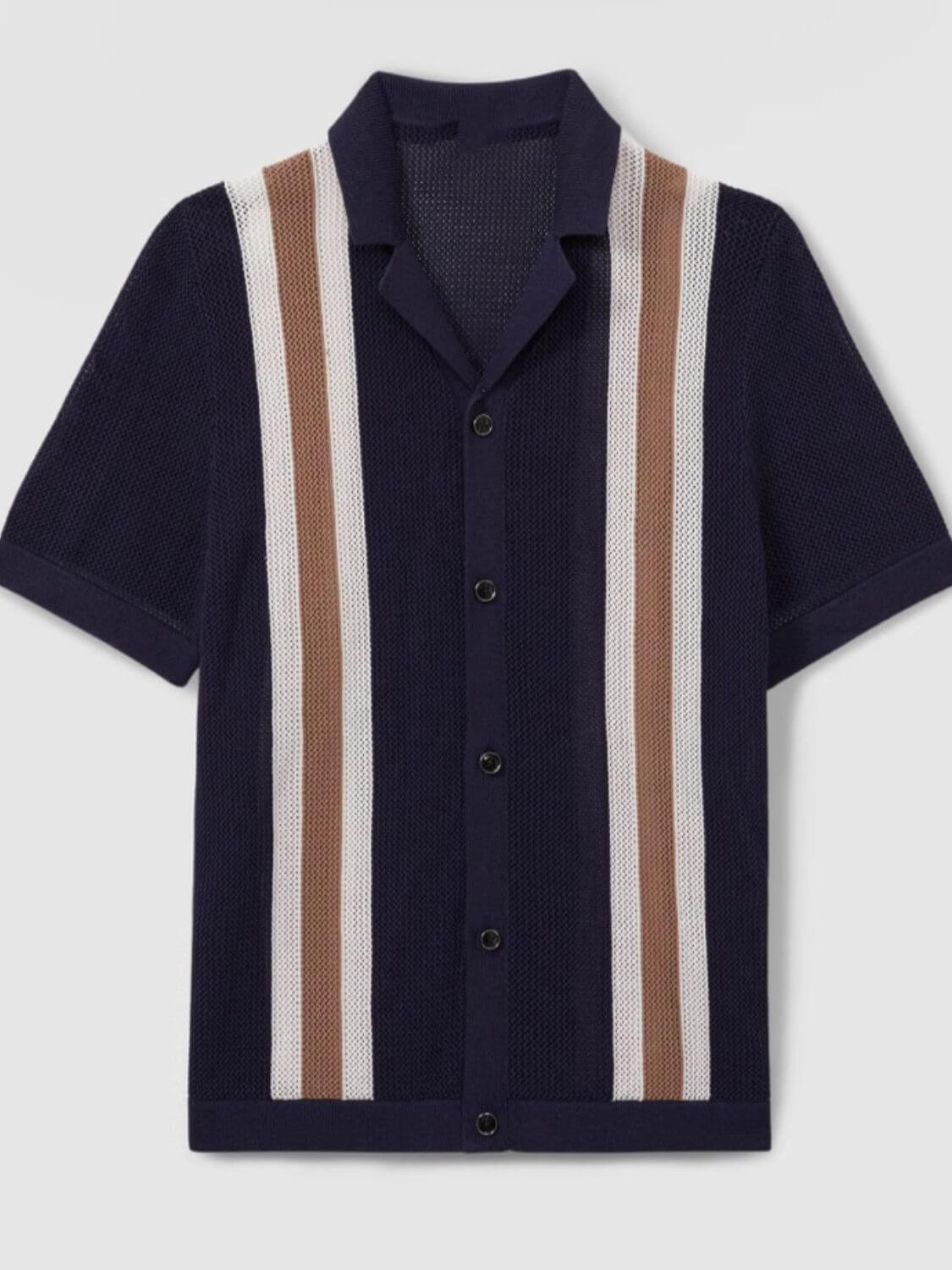 Men's Plus Size Button Down Short Sleeve Shirt