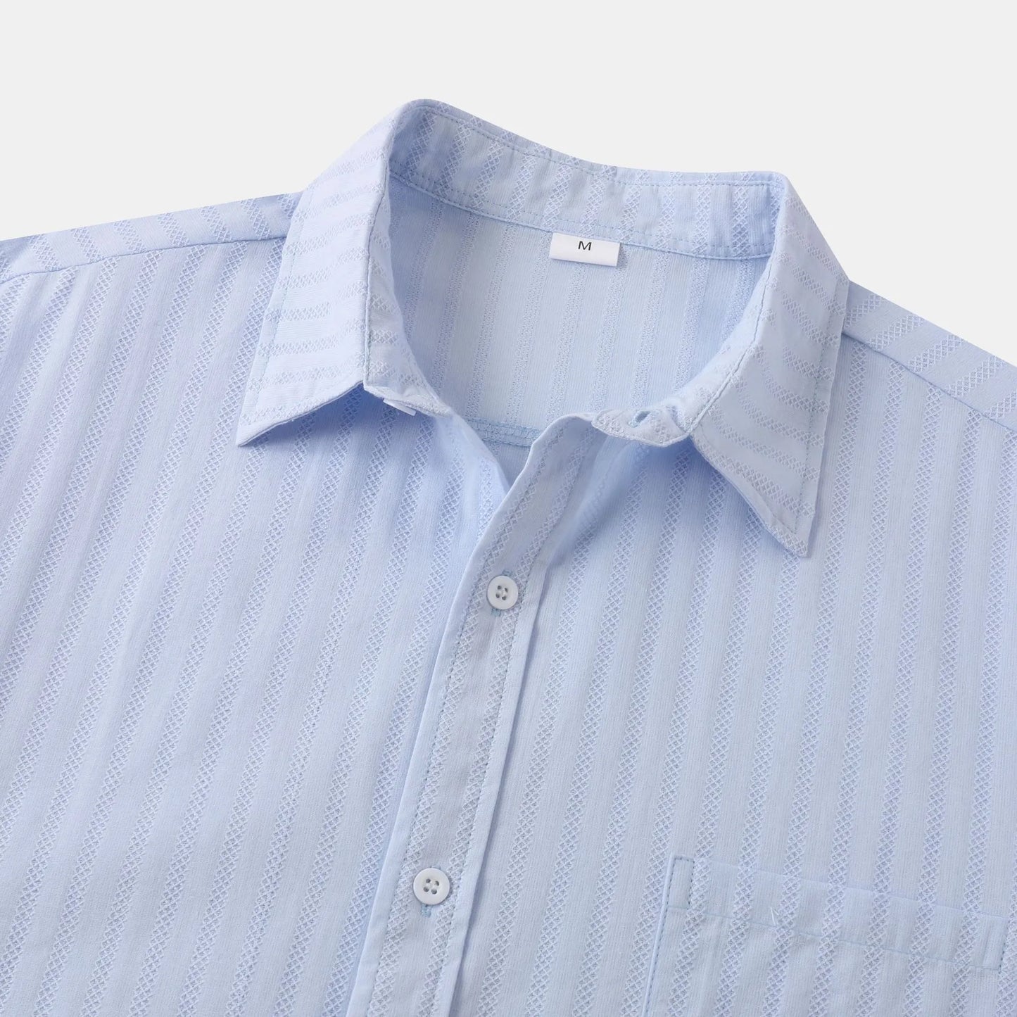 Men's Casual Short Sleeve Button Down Shirt