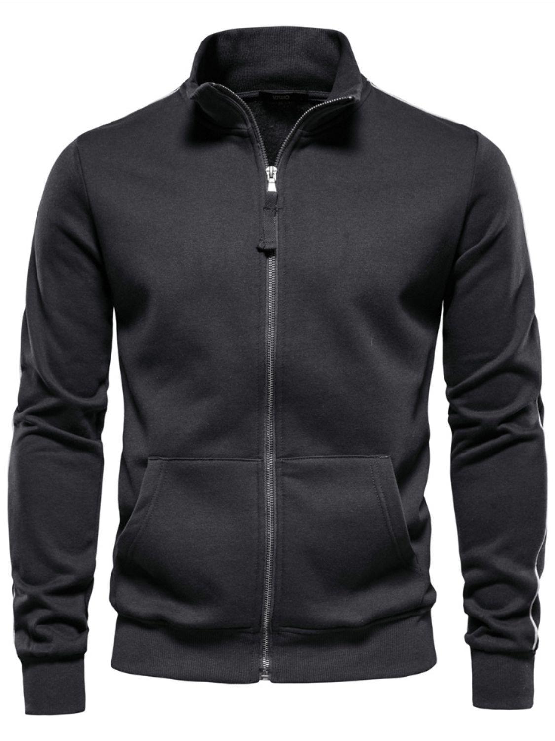 Men's Zip Up Long Sleeve Sweatshirt - Clothes For Her Online Store