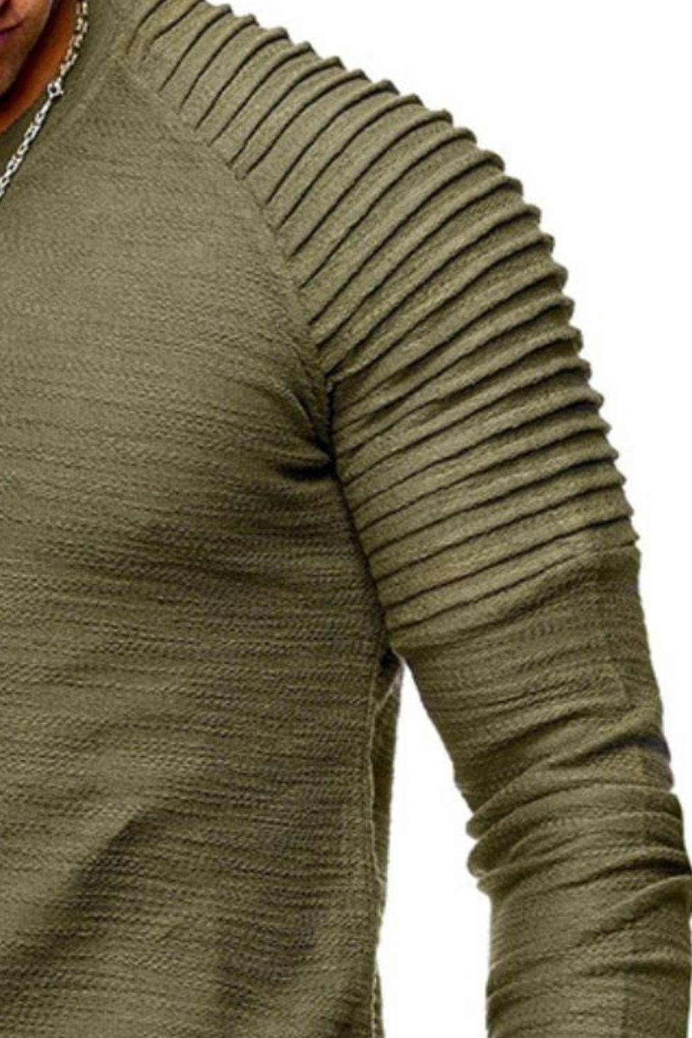 Men's Plus Size Round Neck Long Sleeve T-Shirt