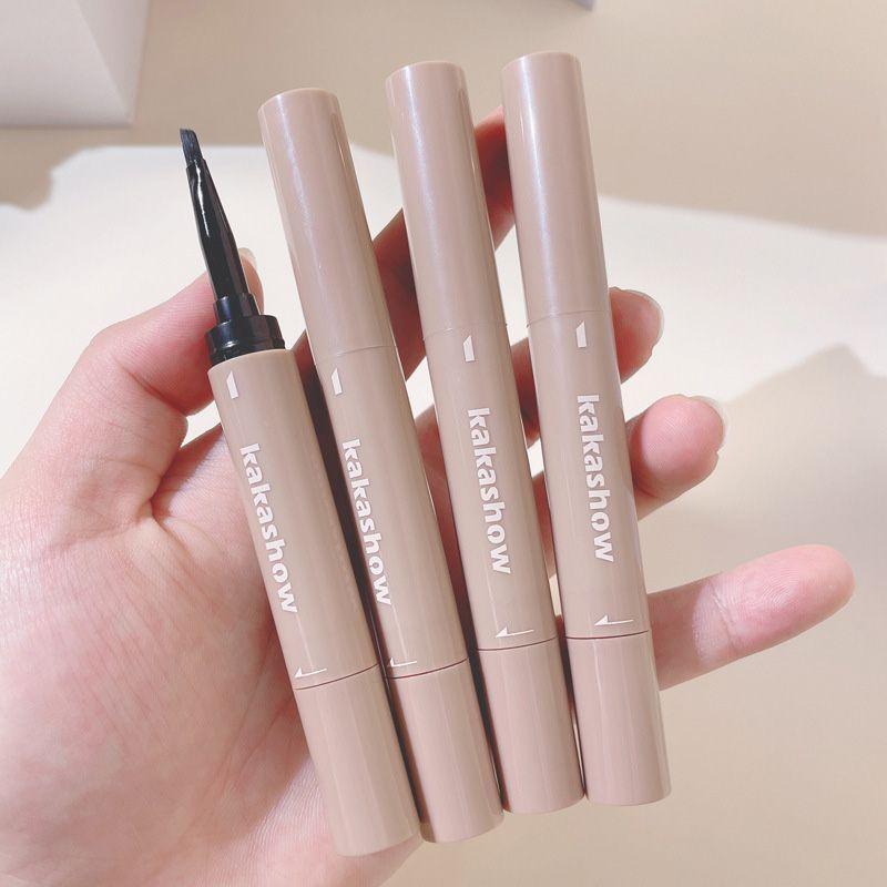 4 Kleuren Geverfd Wenkbrauw Crème Waterproof Langdurige Stereotiepe Grijs Bruin Wenkbrauw Poeder 2 In 1 Wenkbrauw Potlood Make-Up Cosmetica - Clothes For Her Online Store