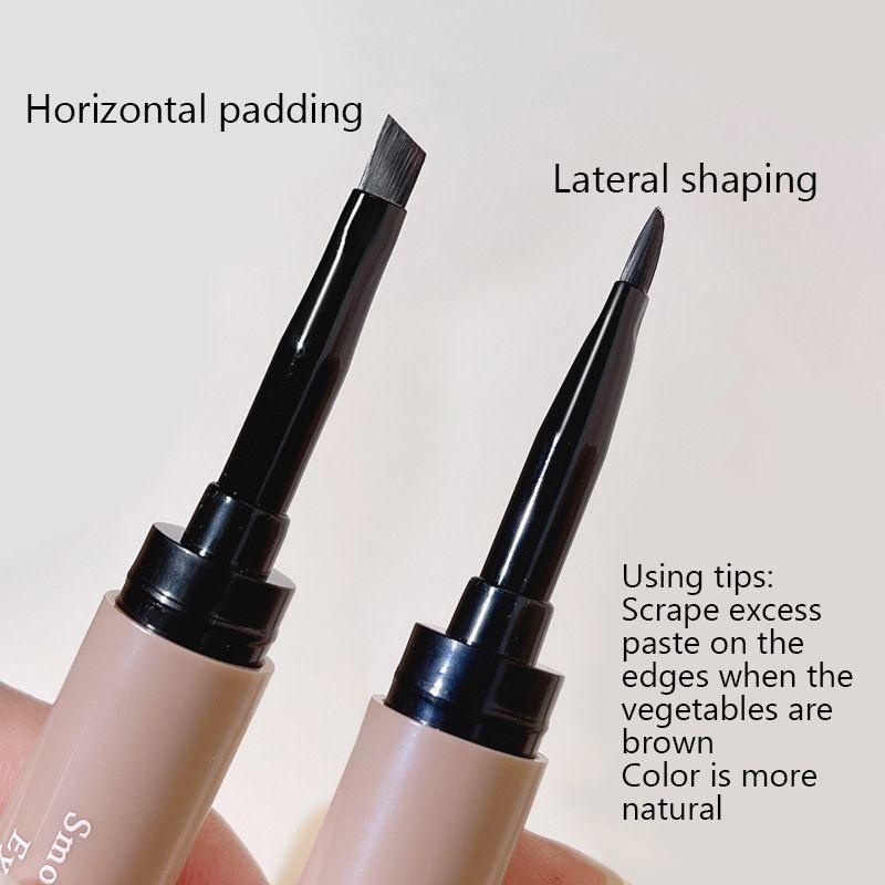4 Kleuren Geverfd Wenkbrauw Crème Waterproof Langdurige Stereotiepe Grijs Bruin Wenkbrauw Poeder 2 In 1 Wenkbrauw Potlood Make-Up Cosmetica - Clothes For Her Online Store