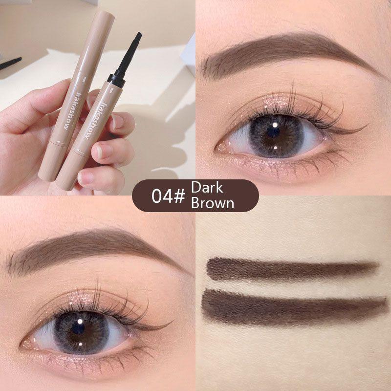 4 Kleuren Geverfd Wenkbrauw Crème Waterproof Langdurige Stereotiepe Grijs Bruin Wenkbrauw Poeder 2 In 1 Wenkbrauw Potlood Make-Up Cosmetica - Clothes For Her Online Store