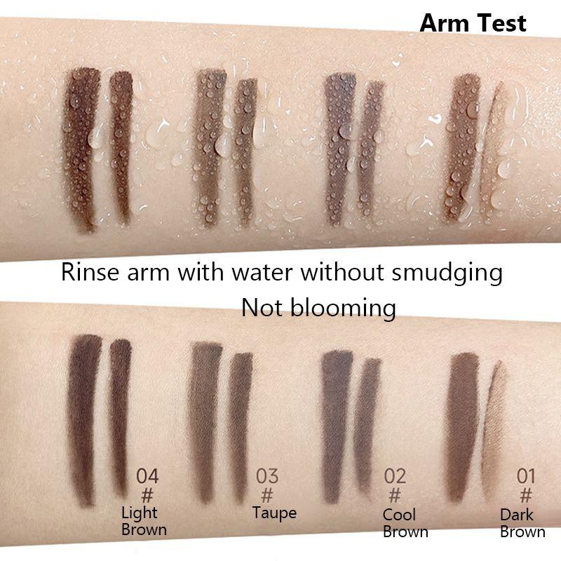 4 Kleuren Geverfd Wenkbrauw Crème Waterproof Langdurige Stereotiepe Grijs Bruin Wenkbrauw Poeder 2 In 1 Wenkbrauw Potlood Make-Up Cosmetica - Clothes For Her Online Store