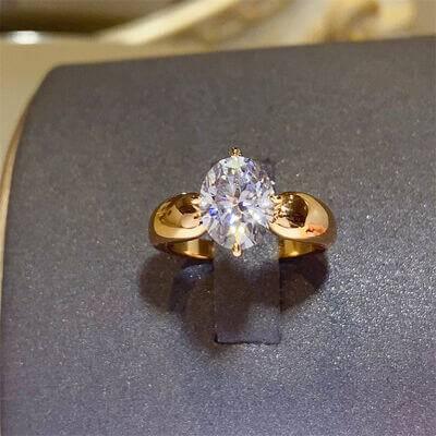 2 Carat Moissanite 925 Sterling Silver Ring - Clothes For Her Online Store