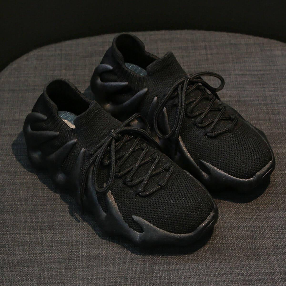 Lace Up Round Toe Mesh Athletic - Clothes For Her Online Store
