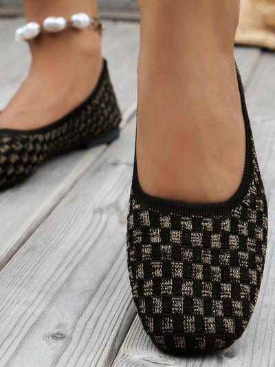 Mesh Round Toe Flat Slip-Ons - Clothes For Her Online Store