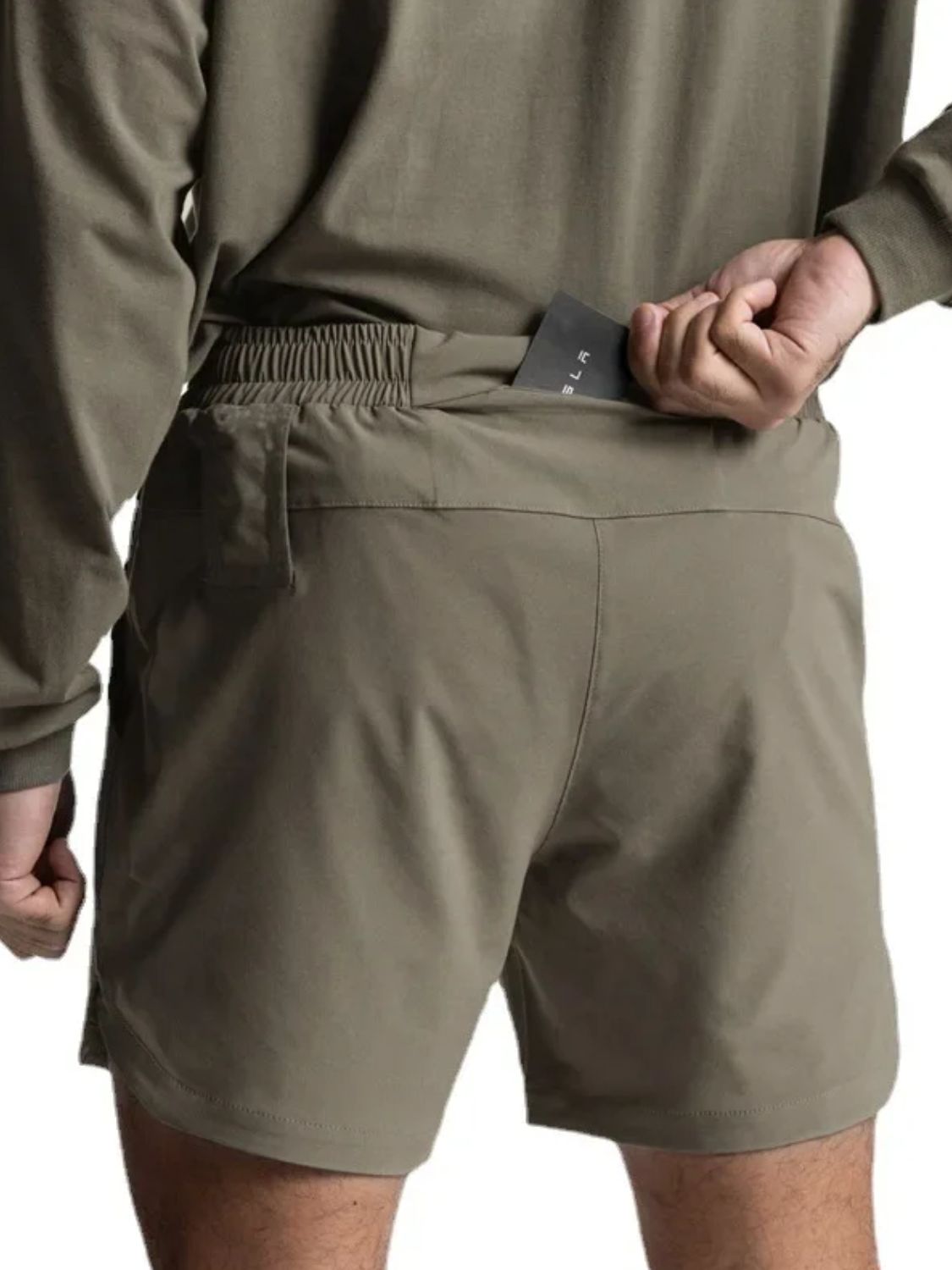 Men's Elastic Waist Active Shorts