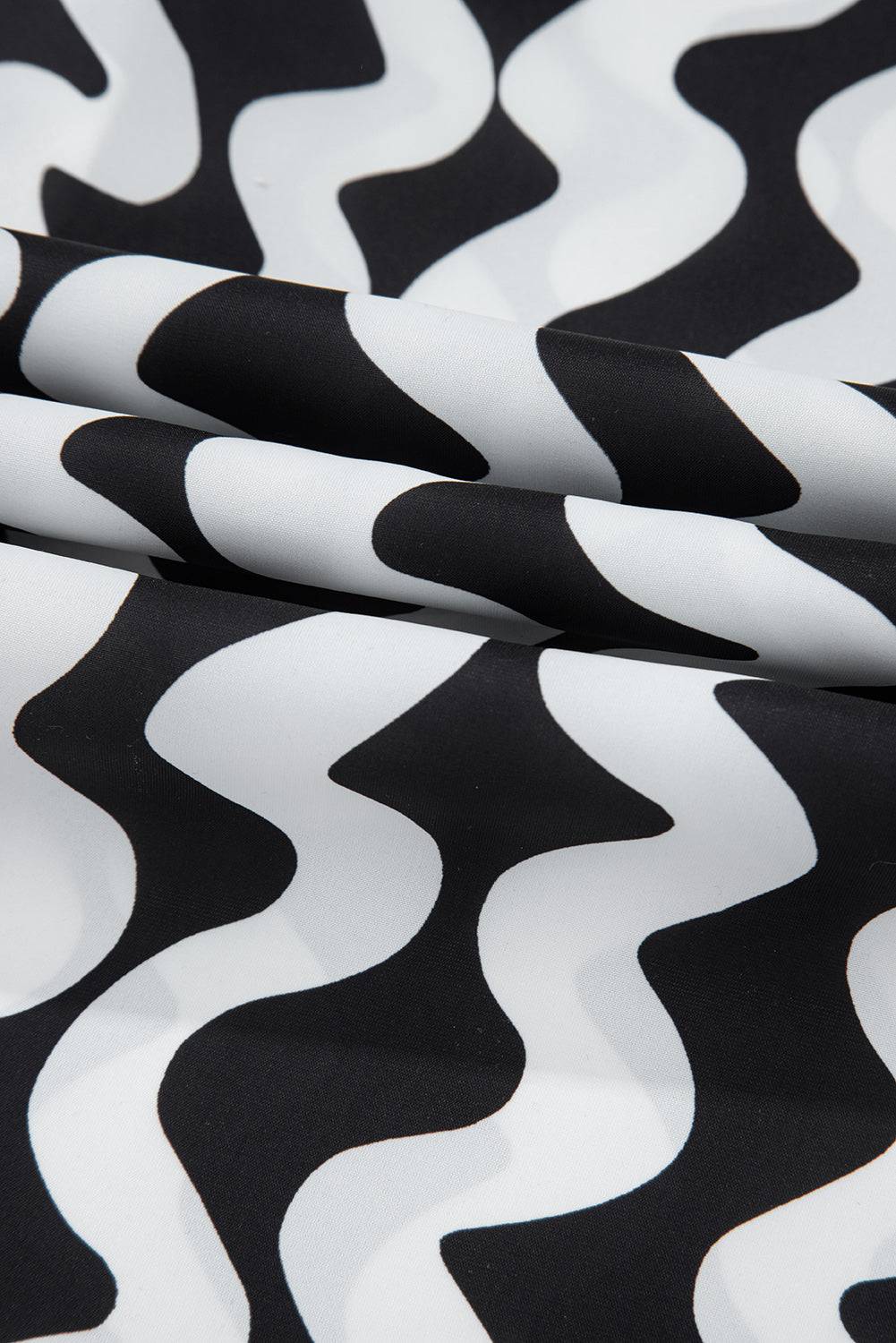 Button Down Contrast Striped Cover-Up - Clothes For Her Online Store