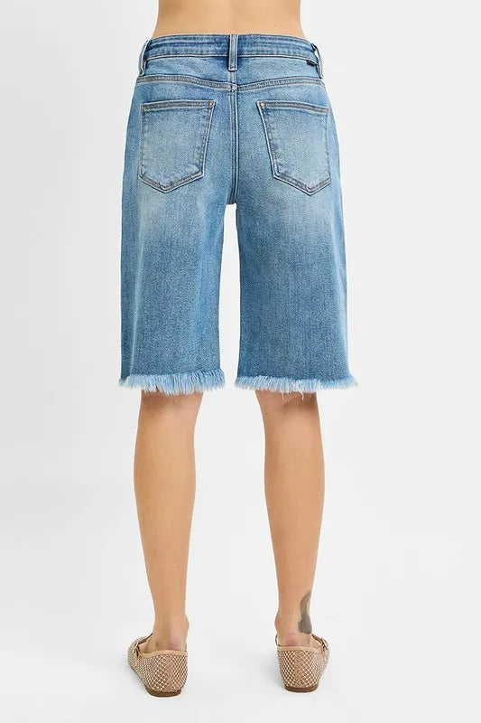 RISEN Tummy Control Mid Rise Fit Bermuda